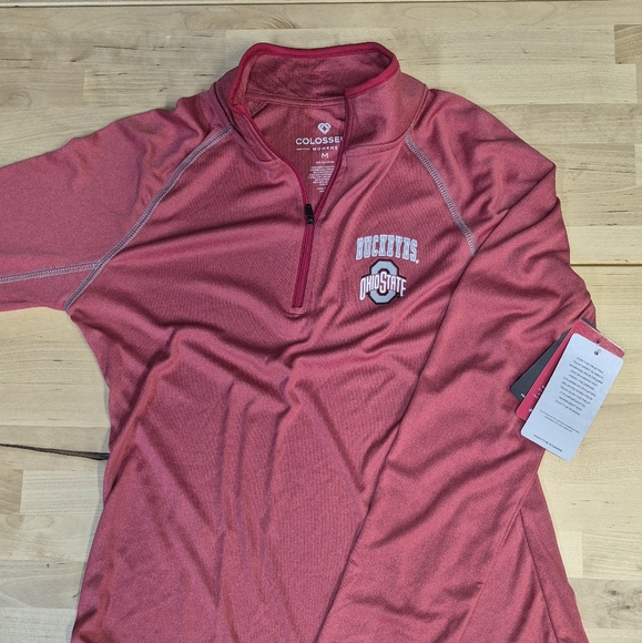Ohio State Women's  Colosseum Quarter-Zip Pullover. Size M/ NWT - Picture 5 of 5